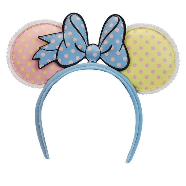 diadema orejas pastel polka dot minnie disney